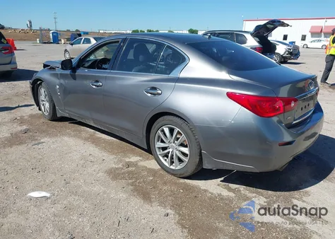 2015 Infiniti Q50 Premium from USA, damaged, VIN JN1BV7AR9FM408386